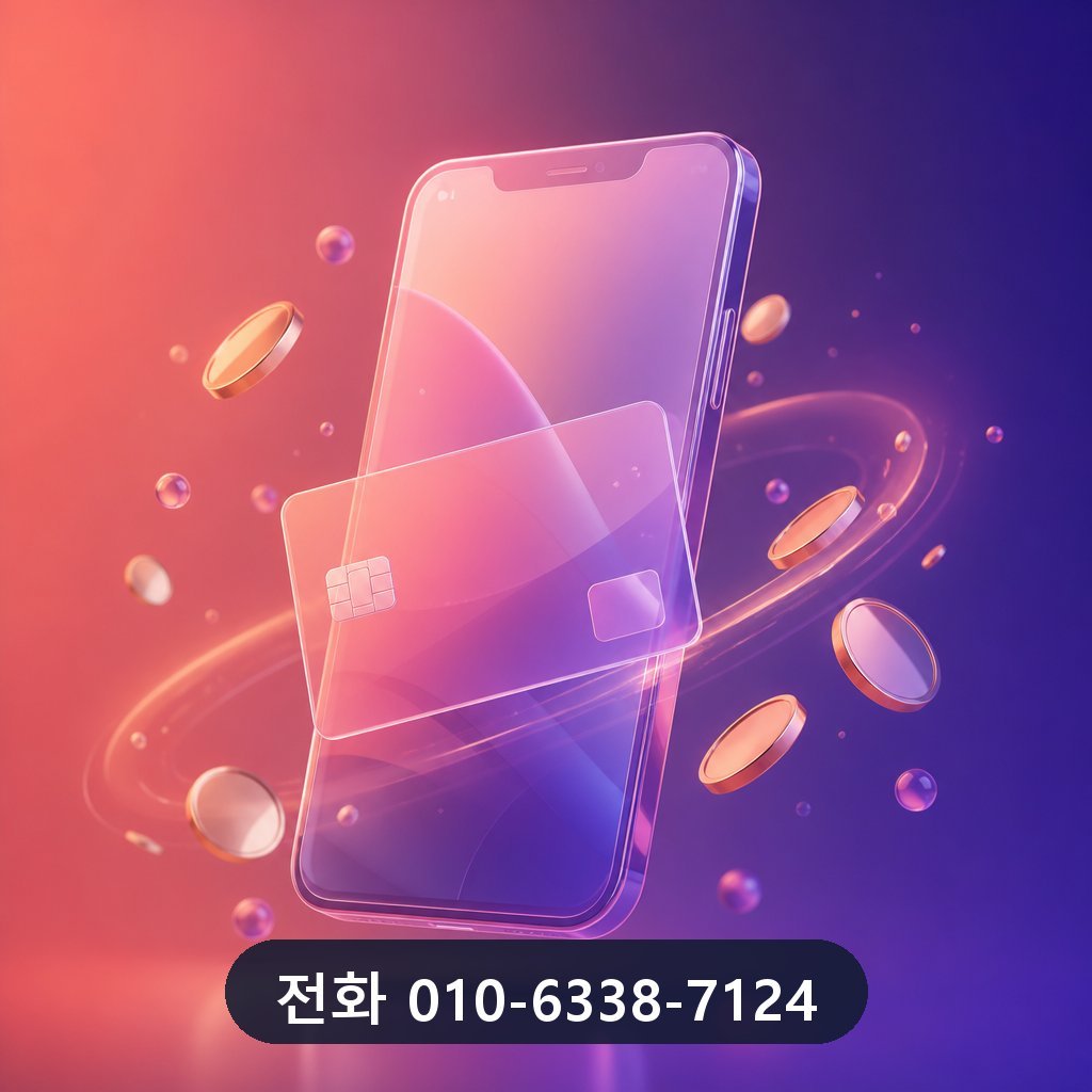 신용카드 잔여 현금화 대표 이미지 · 문의 010-6338-7124